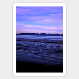 Purple Seaside Evening Sticker